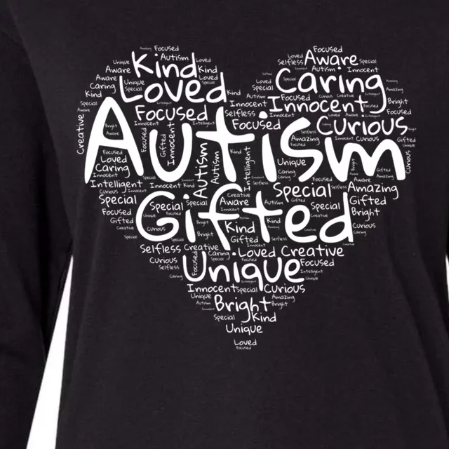 Autism Awareness Month Proud Autism Mom Autism Heart Gift Womens Cotton Relaxed Long Sleeve T-Shirt