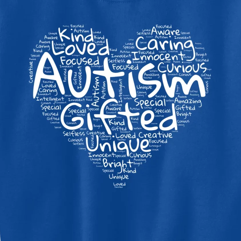 Autism Awareness Month Proud Autism Mom Autism Heart Gift Kids Sweatshirt