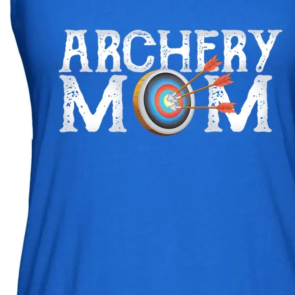 Archery Archer Mom Target Proud Parent Bow Arrow Gift Ladies Essential Flowy Tank