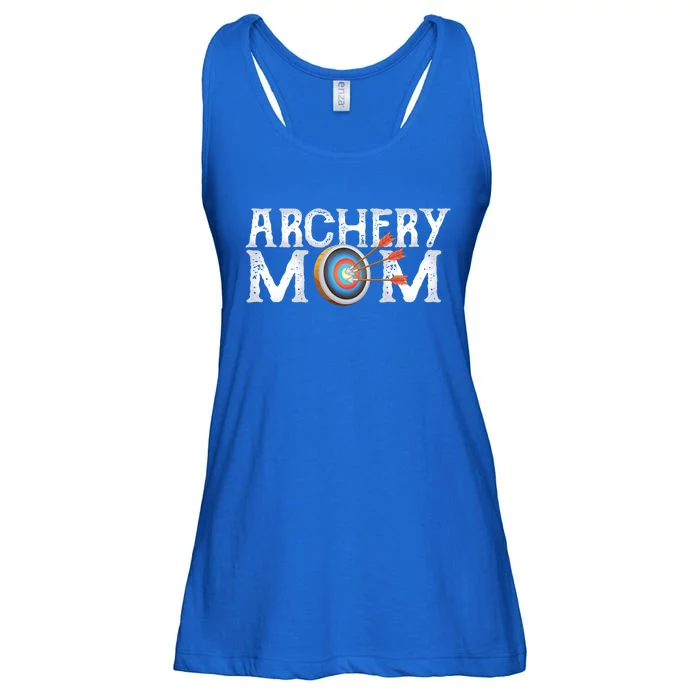 Archery Archer Mom Target Proud Parent Bow Arrow Gift Ladies Essential Flowy Tank