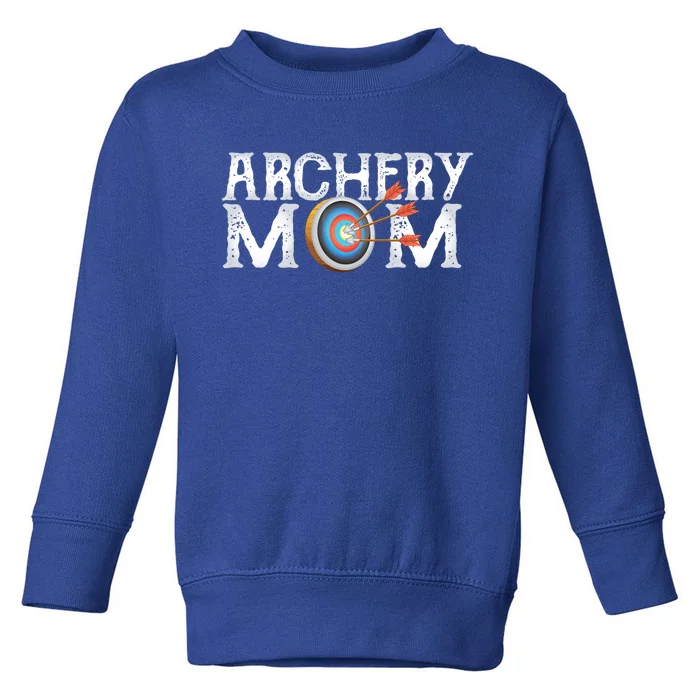 Archery Archer Mom Target Proud Parent Bow Arrow Gift Toddler Sweatshirt