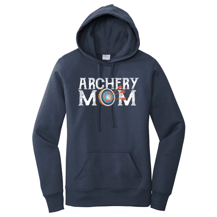 Archery Archer Mom Target Proud Parent Bow Arrow Gift Women's Pullover Hoodie