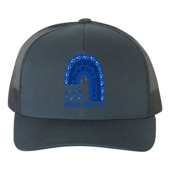 Apraxia Awareness Month Wear A Blue Ribbon In May Rainbow Gift Yupoong Adult 5-Panel Trucker Hat