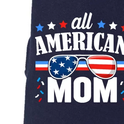 All American Mom 4th of July USA Family Matching Outfit Doggie 3-End Fleece Hoodie