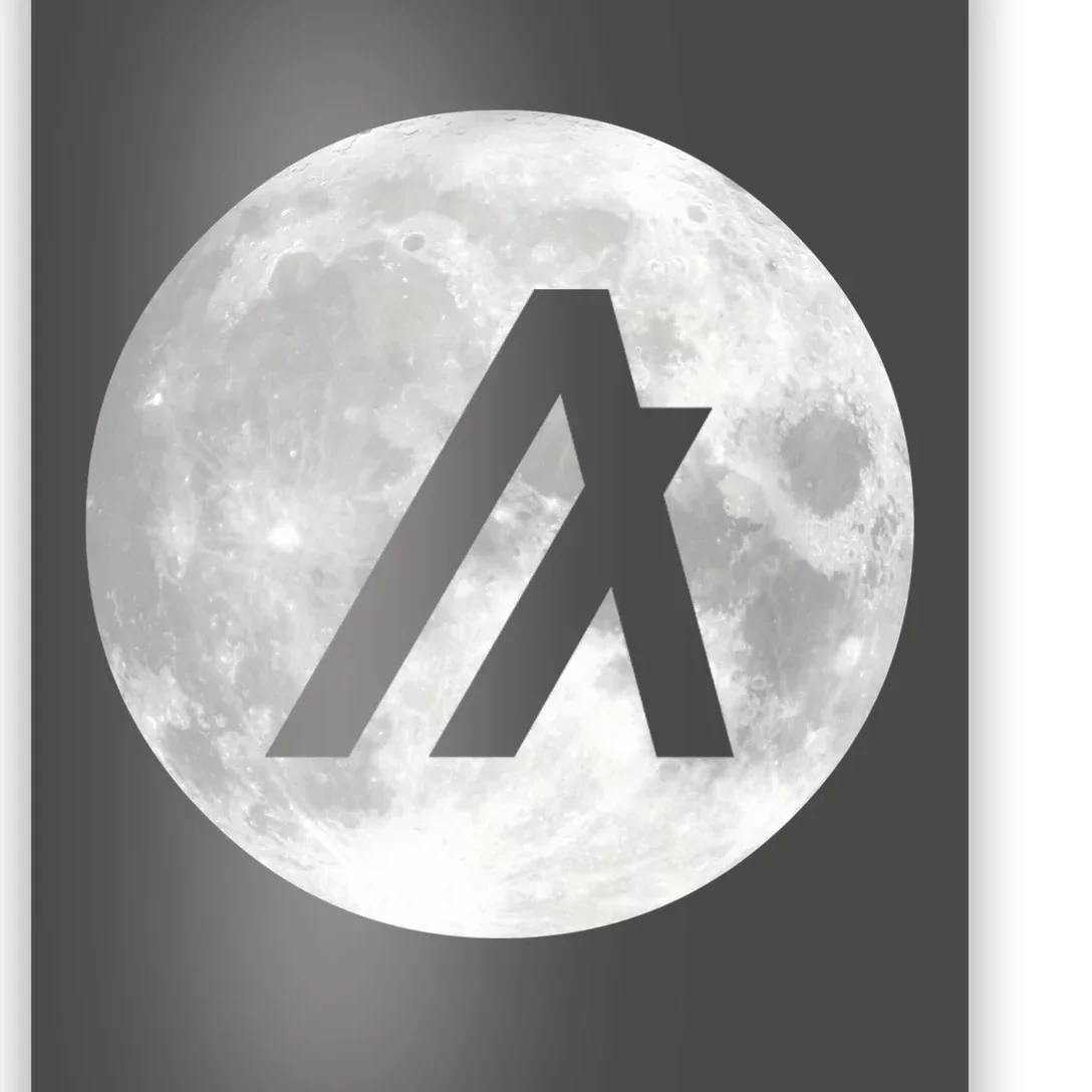 Algorand Algo Moon Crypto Poster