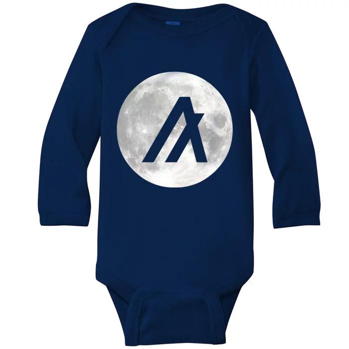 Algorand Algo Moon Crypto Baby Long Sleeve Bodysuit