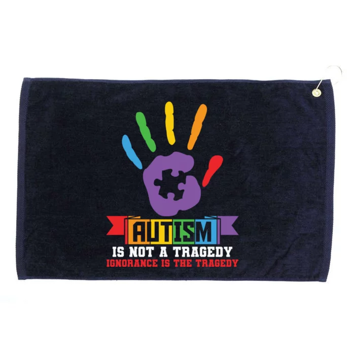 Autism Awareness Month Teacher Paraprofessionals Acceptance Gift Grommeted Golf Towel