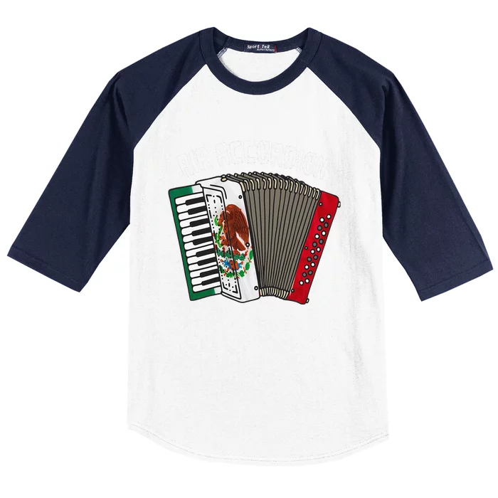 Air Accordion Mexican Flag Cinco De Mayo Baseball Sleeve Shirt