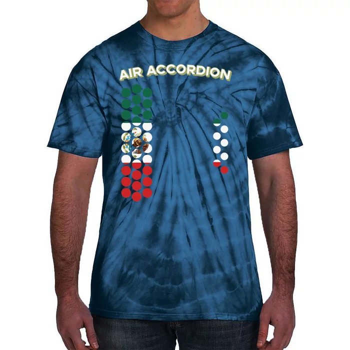 Air Accordion Mexico Flag Cinco De Mayo Music Gift Tie-Dye T-Shirt