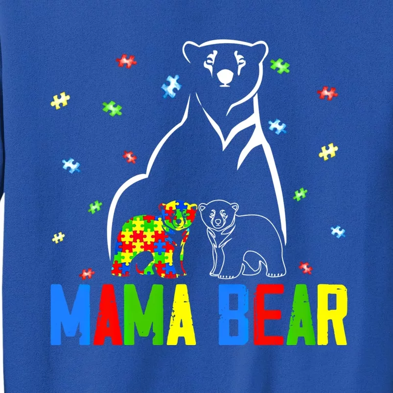 Autism Awareness Mama Bear Mom Autistic Great Gift Sweatshirt