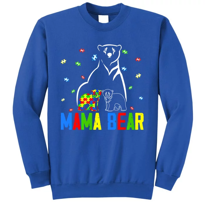 Autism Awareness Mama Bear Mom Autistic Great Gift Sweatshirt