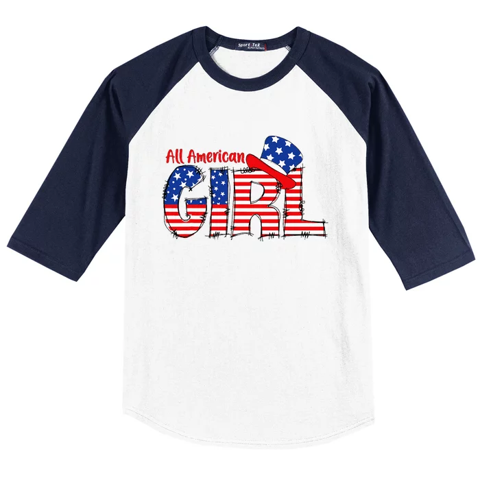 All American Matching Family Fourth 4th of July Baseball Sleeve Shirt