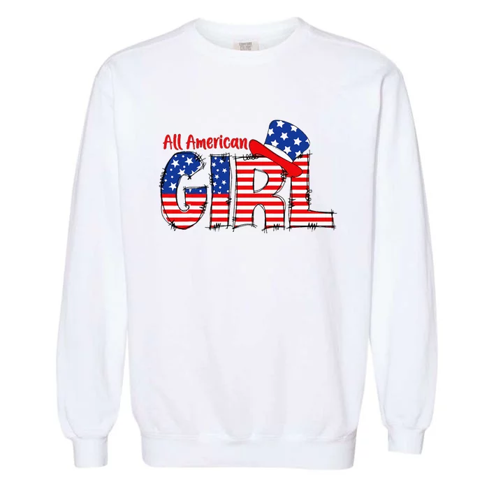 All American Matching Family Fourth 4th of July Garment-Dyed Sweatshirt