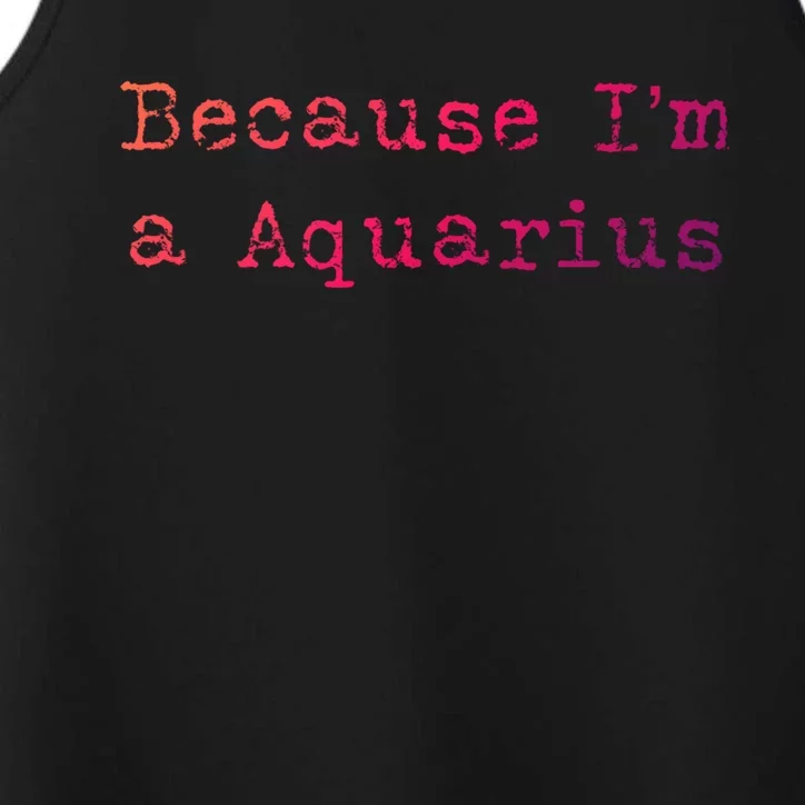 Aquarius Astrology Meaningful Gift Funny Aquarius Gift Great Gift Performance Tank