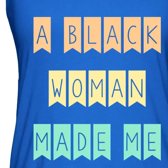 African American Mom A Black Made Me Strong Meaningful Gift Ladies Essential Flowy Tank