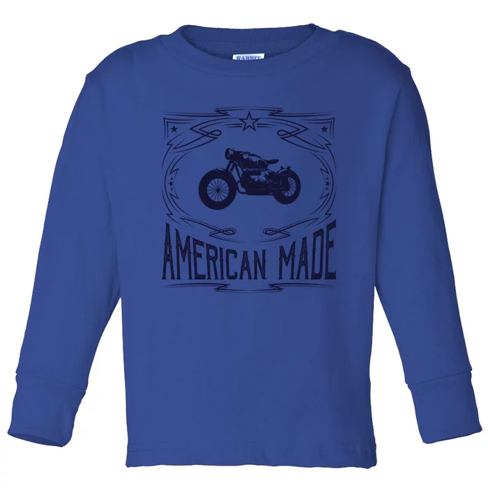 Americana American Made Cool Gift Toddler Long Sleeve Shirt