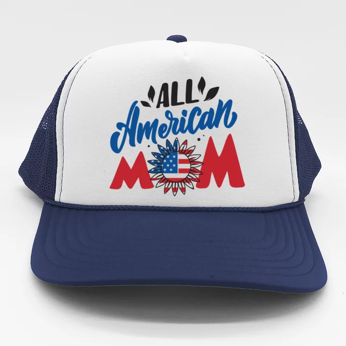 All American Mom | 4th Of July Family Outfits Trucker Hat