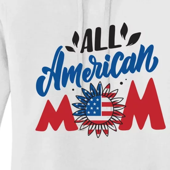 All American Mom | 4th Of July Family Outfits Women's Pullover Hoodie