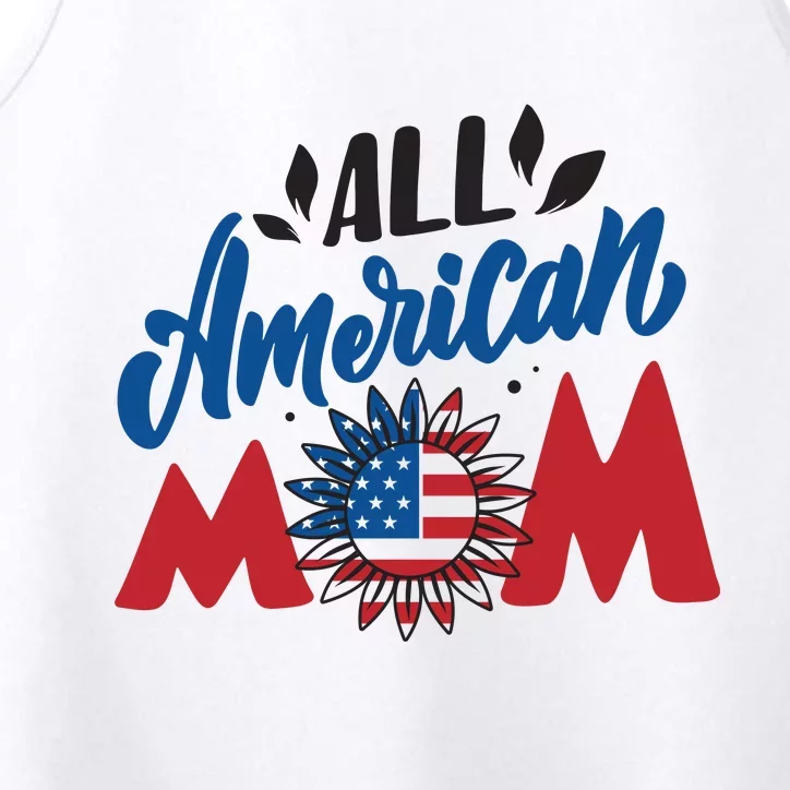 All American Mom | 4th Of July Family Outfits Performance Tank