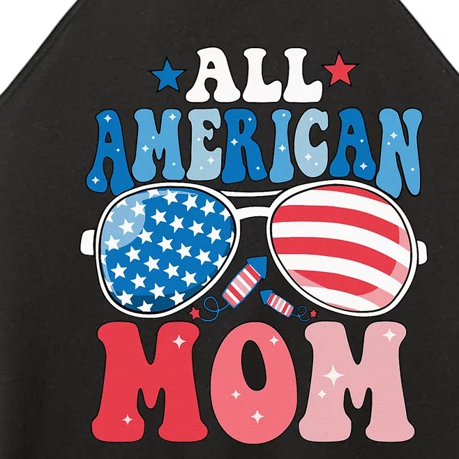 All American Mom Sunglasses 4th of July Family Matching Women’s Perfect Tri Rocker Tank