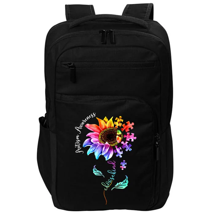 Autism Awareness Mom Choose Kind Autism Funny Gift Impact Tech Backpack