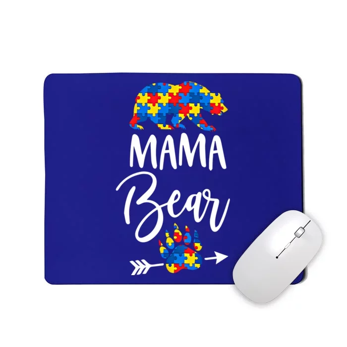 Autism Awareness Mama Bear Momma Gift Mousepad