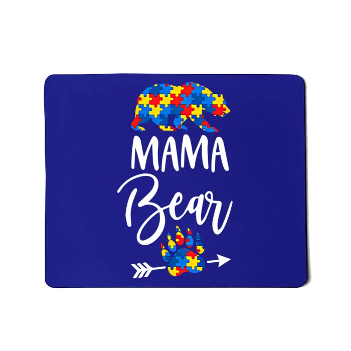 Autism Awareness Mama Bear Momma Gift Mousepad