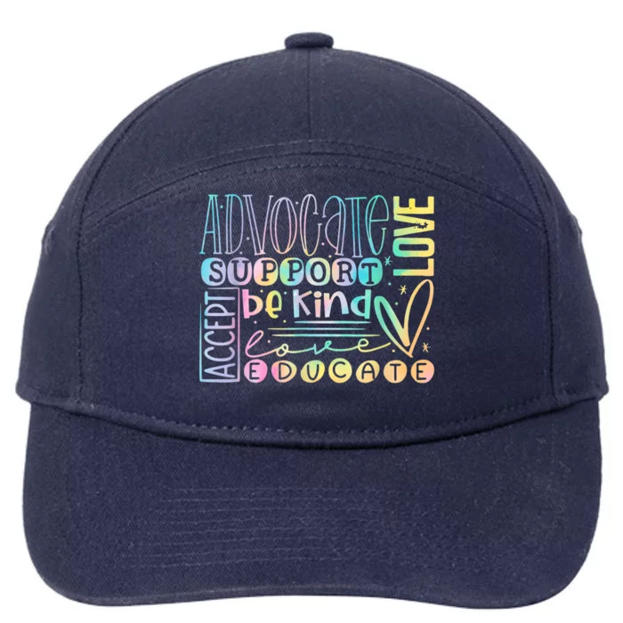 Autism Awareness Mashup 7-Panel Snapback Hat