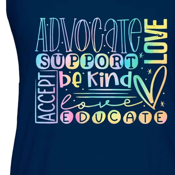 Autism Awareness Mashup Ladies Essential Flowy Tank