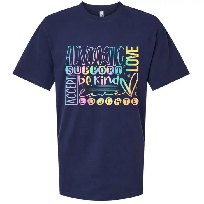 Autism Awareness Mashup Sueded Cloud Jersey T-Shirt