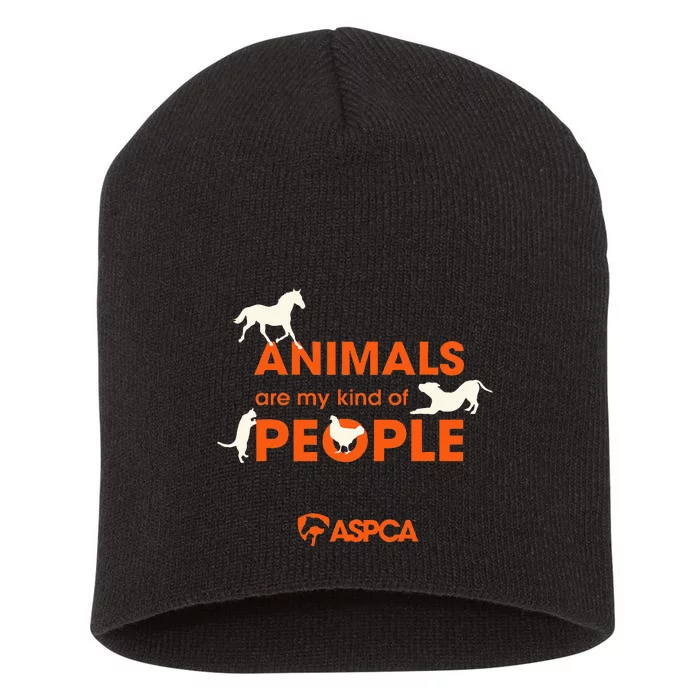 Animals Are My Kind Of People Short Acrylic Beanie