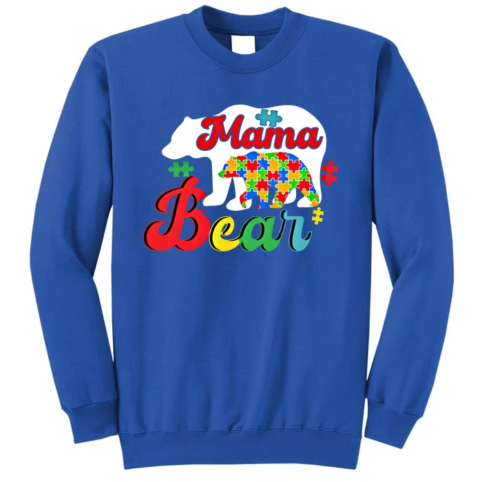 Autism Awareness Mama Bear Support Autistic Autism Mom Gift Sweatshirt