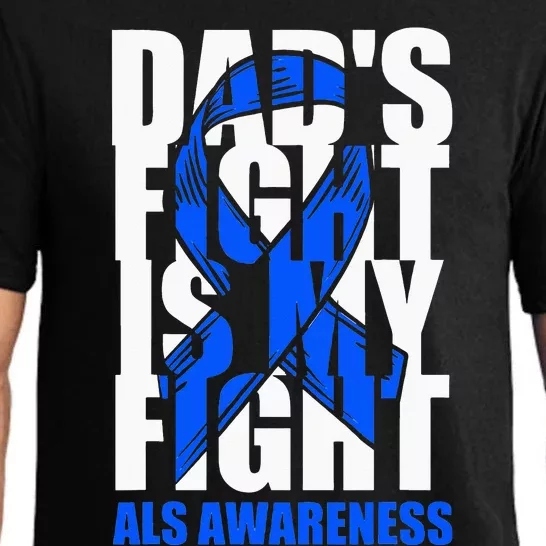 ALS Awareness Month Blue Ribbon Dads Fight May Support Pajama Set