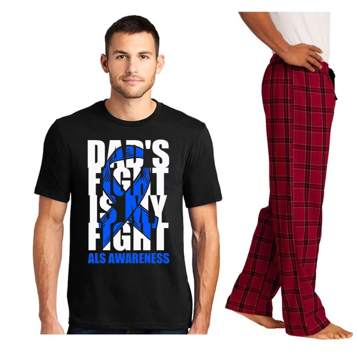 ALS Awareness Month Blue Ribbon Dads Fight May Support Pajama Set