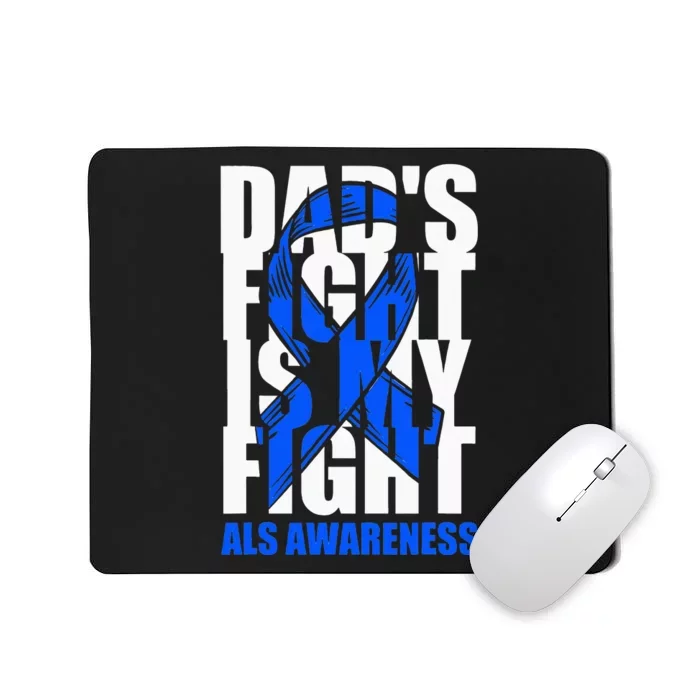 ALS Awareness Month Blue Ribbon Dads Fight May Support Mousepad