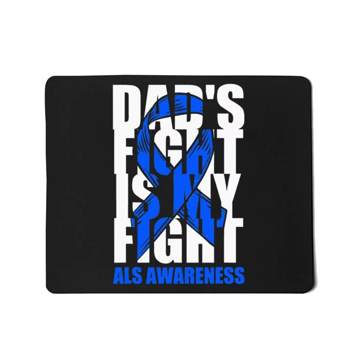 ALS Awareness Month Blue Ribbon Dads Fight May Support Mousepad