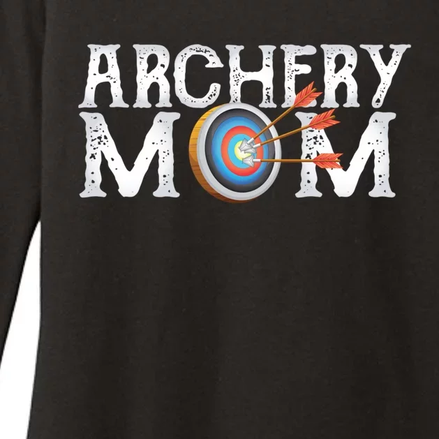 Archery Archer Mom Target Proud Parent Bow Arrow Gift Womens CVC Long Sleeve Shirt