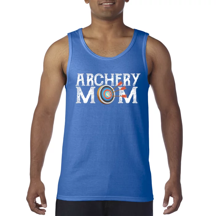 Archery Archer Mom Target Proud Parent Bow Arrow Gift Tank Top