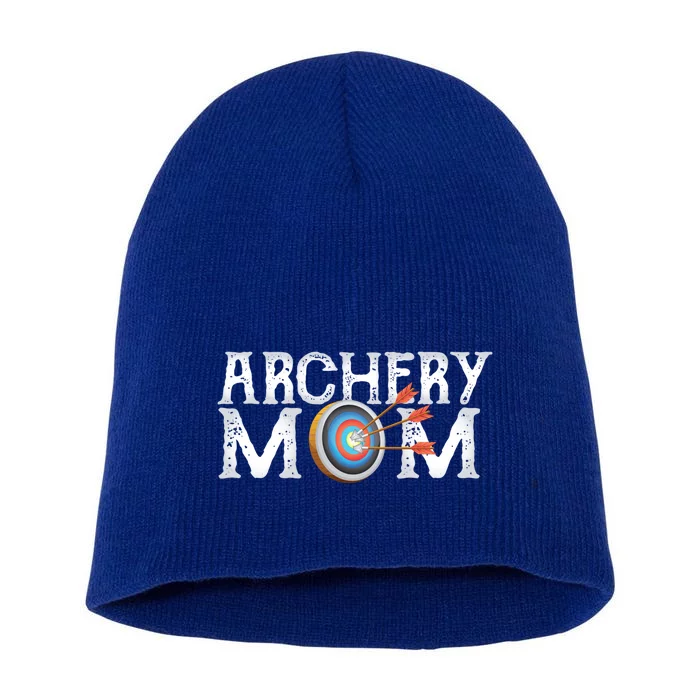 Archery Archer Mom Target Proud Parent Bow Arrow Gift Short Acrylic Beanie