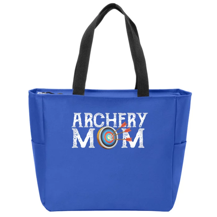 Archery Archer Mom Target Proud Parent Bow Arrow Gift Zip Tote Bag