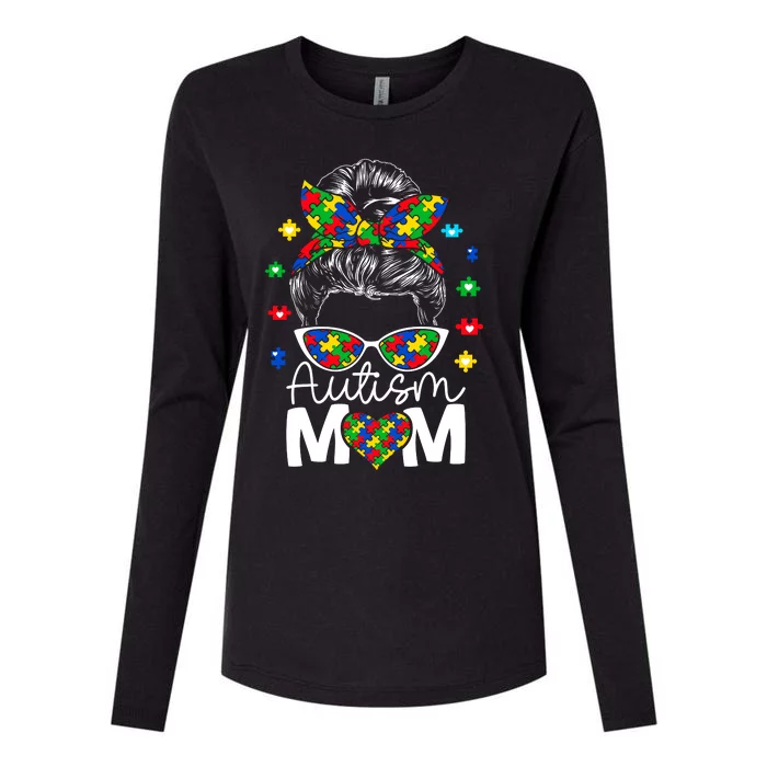 Autism Awareness Mom MotherS Day Celebration Womens Cotton Relaxed Long Sleeve T-Shirt