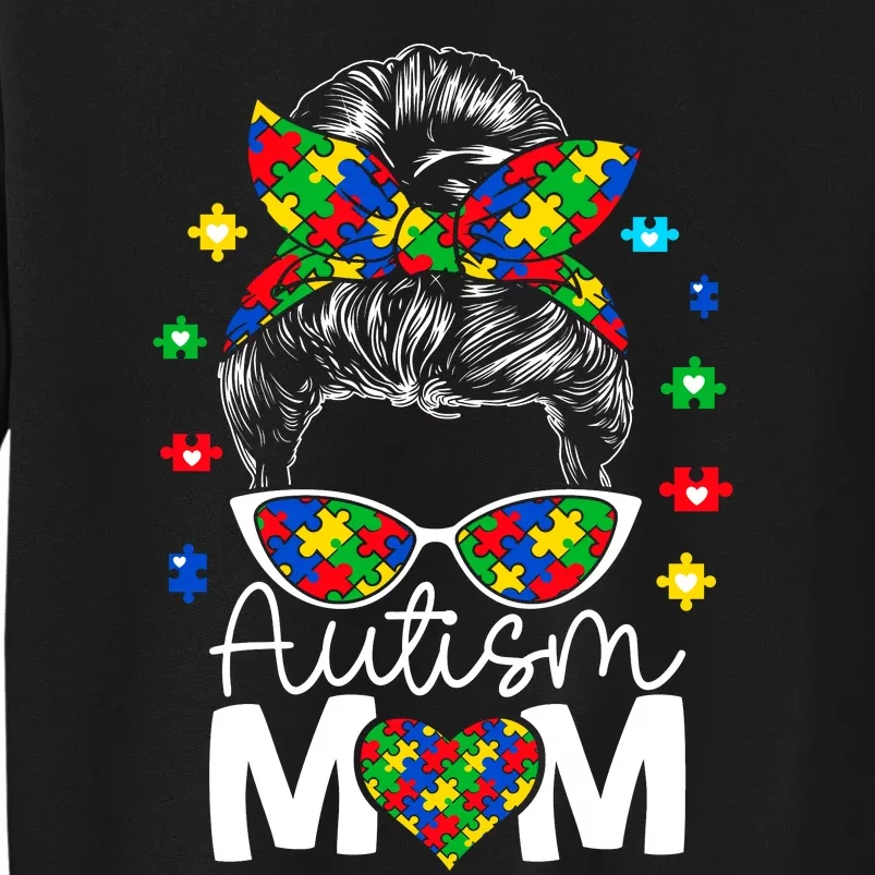 Autism Awareness Mom MotherS Day Celebration Tall Sweatshirt