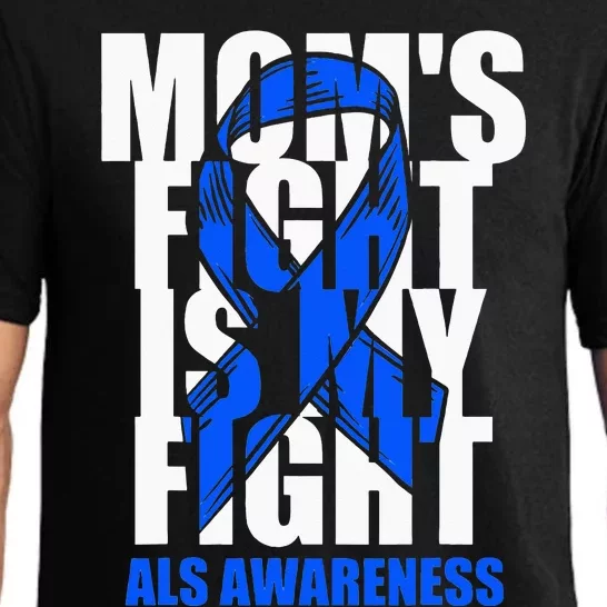 ALS Awareness Month Blue Ribbon Moms Fight May Support Pajama Set