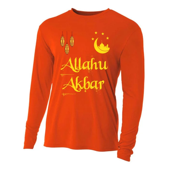 Allahu Akbar Muslim Islamic Theme Novelty Ramadan Eid Cool Gift Cooling Performance Long Sleeve Crew