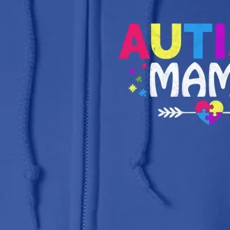 Autism Awareness Month Family Matching Cute Autism Mama Meaningful Gift Full Zip Hoodie