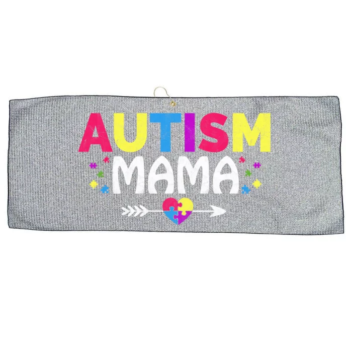 Autism Awareness Month Family Matching Cute Autism Mama Meaningful Gift Large Microfiber Waffle Golf Towel