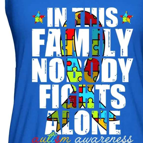 Autism Awareness Month Family Support Mom Son Daughter Gift Ladies Essential Flowy Tank