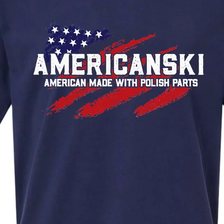 Americanski American Made With Polish Pride Sueded Cloud Jersey T-Shirt