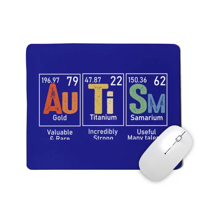 Autism Awareness Month Periodic Table Elets Gift Mousepad