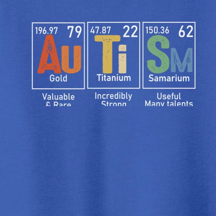 Autism Awareness Month Periodic Table Elets Gift Toddler T-Shirt